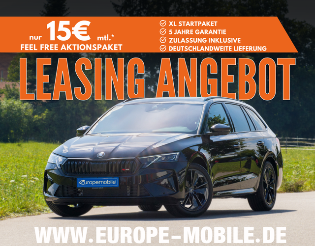 Skoda Octavia Combi - 2026 H5 RS TOP 5J.GARANTIE 2.0 TSI 195kW DSG (Leasingaktion) 5J.GARANTIE/PANO/MATRIX/NAV/AHK/CANTON/UVM.