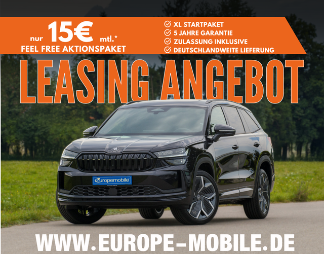 Skoda Kodiaq - 2025 H10 SPORTLINE 2.0 TDI DSG 4x4 142 kW (Leasingaktion) 7-SITZE/PANO/MATRIX/NAV/KESSY/AHK/20