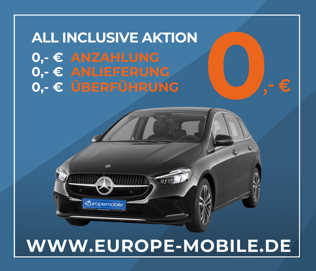 Mercedes-Benz B-Klasse - B 180 Progressive NAV/LED/MEDIA/SHZ/PARK/EASY/UVM. (All inclusive Leasing)