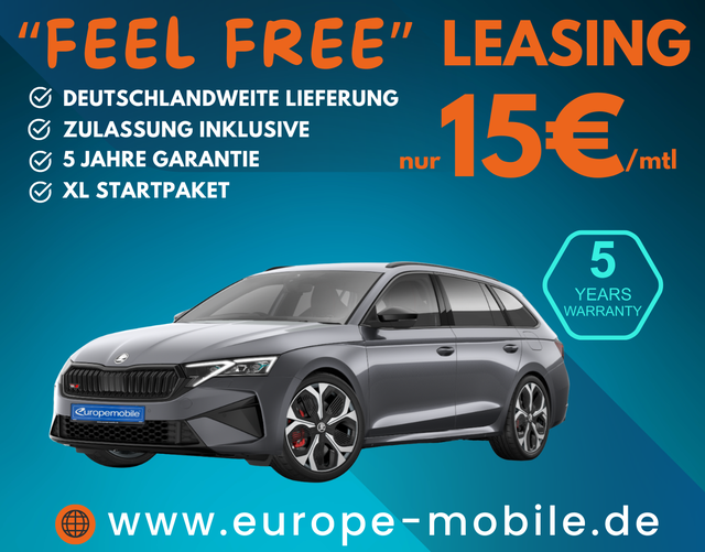 Skoda Octavia Combi - 2026 H6 RS TOP 2.0 TSI 195kW DSG (Leasingaktion) NAV/MATRIX/PANO/AHK/EASY/HEADUP/WINTER/360/UVM.