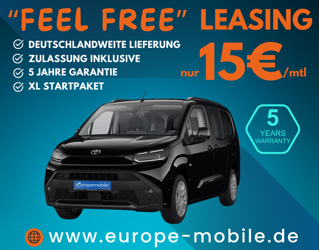Toyota Proace City - Verso TEAMPLAYER L2 1.5 D-4D 96 kW AT 7-Sitzer (Leasingaktion) LED/WINTER/17