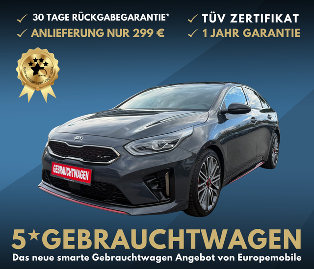 Kia ProCeed - pro_cee'd GT (D4) VOLLAUSSTATTUNG! 1.6 T-GDi 204 GPF 7DCT PANO, NAVI, JBL, LED, DAB+, UVM.