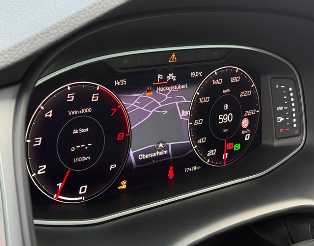 Digitales Cockpit Seat Ateca FR 1.5 TSI ACT 150 DSG