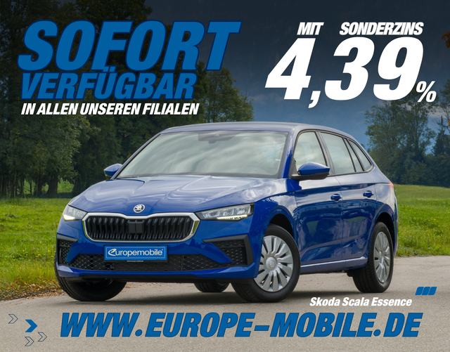 Skoda Scala - 2026 H5 ESSENCE 5J.GARANTIE 1.0 TSI 70kW (Lager) AHK/KLIMA/PDC/LED/BLUETOOTH/UVM.