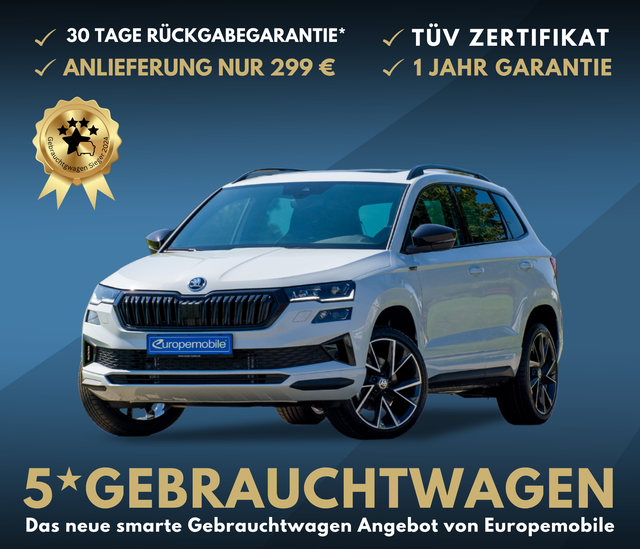 Skoda Karoq - SPORTLINE 1.5 TSI DSG (Lager) MATRIX|PANO|NAV|EASY|CANTON|19