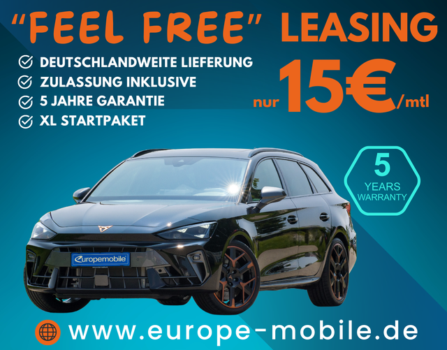 Cupra Leon - Sportstourer VZ EXTREME 2.0 TSI 245 kW DSG 4DRIVE (Leasingaktion) AKEBONO/PANO/NAV/AHK/INTELLI/MATRIX/5J.GARANTIE/SENN/UVM.