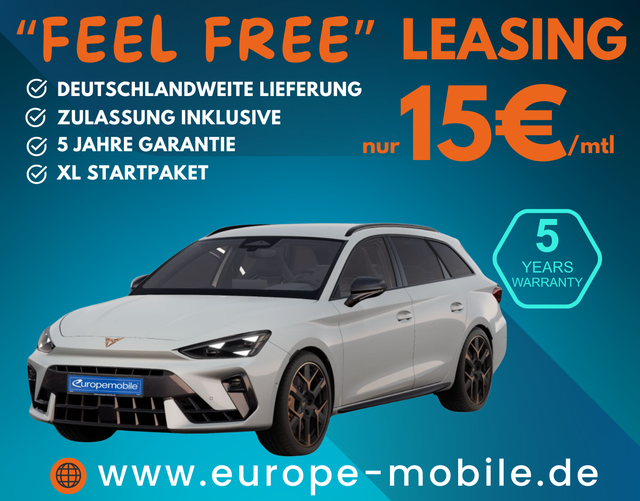 Cupra Leon - Sportstourer VZ EXTREME 2.0 TSI 245 kW DSG 4DRIVE (Leasingaktion) AKEBONO/PANO/NAV/AHK/INTELLI/MATRIX/5J.GARANTIE/SENN/UVM.