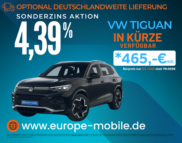 Volkswagen Tiguan - 2026 H3 R-LINE 2.0 TDI SCR 193 DSG 4MOTION (Vorlauf) NAV/MATRIX/PANO/19