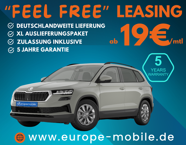 Skoda Karoq - SELECTION 2026 1.5 TSI 110kW DSG (Leasingaktion) AHK/PARK/WINTER/KESSY/230V/4J.GARA./TRANSPORT/UVM.
