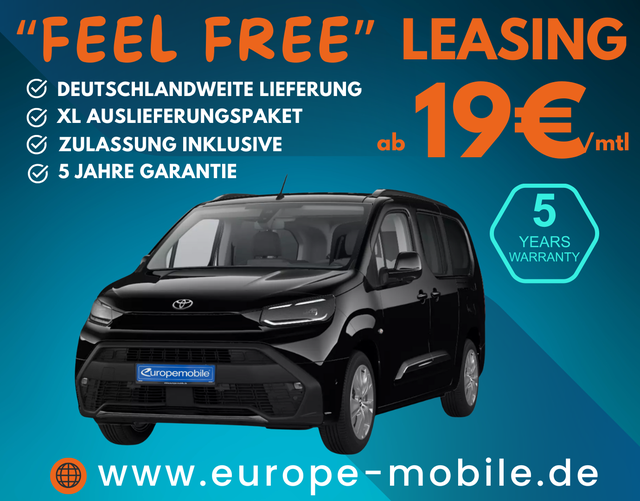 Toyota Proace City - Verso TEAMPLAYER L2 1.5 D-4D 96 kW AT 7-Sitzer (Leasingaktion) LED/WINTER/17