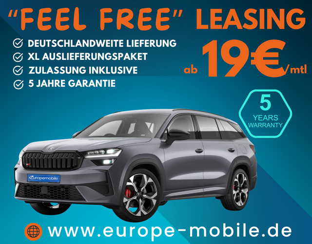Skoda Kodiaq - 2026 H10 RS 2.0 TSI 195kW 4x4 DSG (Leasingaktion) 7-SITZE/PANO/MATRIX/AHK/WINTER/5J.GARANTIE/CANTON/UVM.
