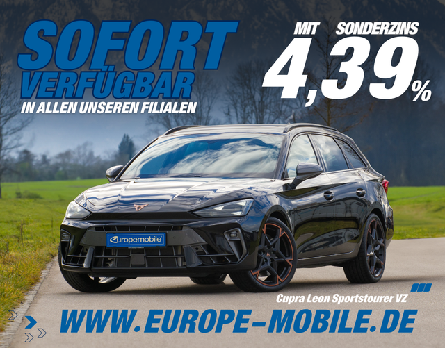 Cupra Leon - Sportstourer VZ 2.0 TSI 245 kW DSG 4DRIVE (Vorlauf) PANO/NAV/AHK/INTELLI/MATRIX/5J.GARANTIE/UVM.