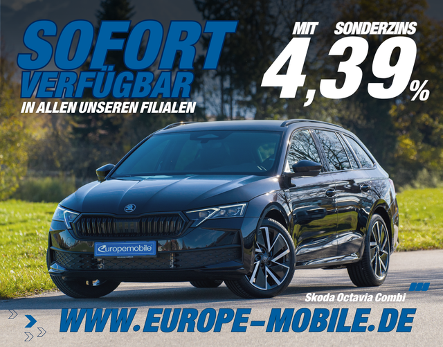 Skoda Octavia Combi - 2026 SPORTLINE 1.5 TSI 110 kW mHEV DSG (Lager) NAV/EASY/AHK/ASSIST/4J.GARANTIE/UVM.