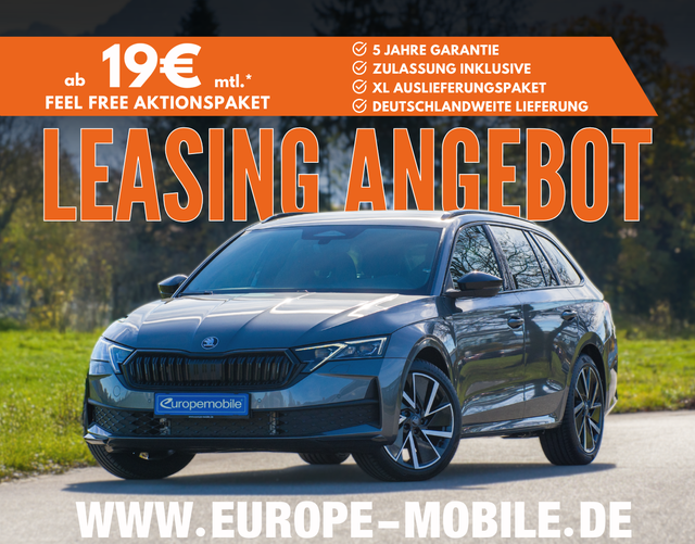 Skoda Octavia Combi - 2026 SPORTLINE 1.5 TSI 110 kW mHEV DSG (Leasingaktion) NAV/EASY/AHK/ASSIST/4J.GARANTIE/UVM.