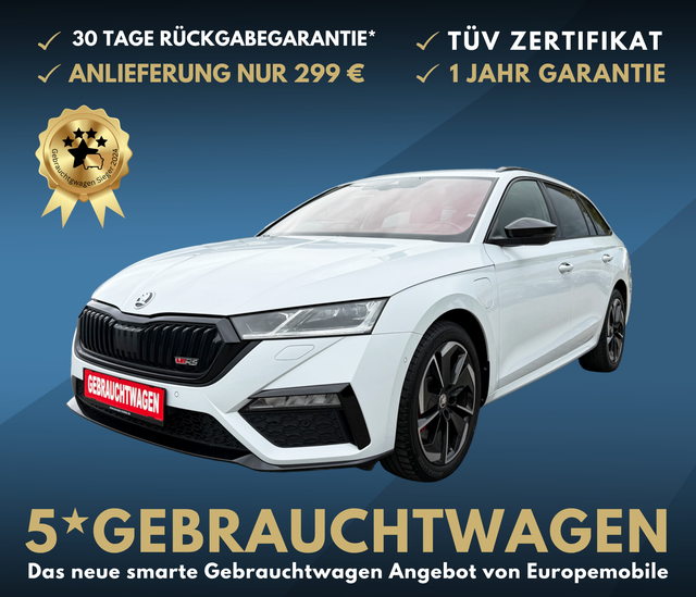 Skoda Octavia Combi - RS iV (D4) 1.4 TSI Plug-in Hybrid DSG 245 COLUMBUS, CANTON, MATRIX-LED, HEAD-UP, 5-J. GAR, UVM.