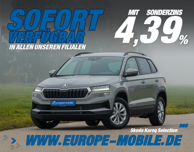 Skoda Karoq - SELECTION 1.5 TSI 110kW DSG (Vorlauf) AHK/PARK/WINTER/KESSY/230V/4J.GARA./TRANSPORT/UVM.