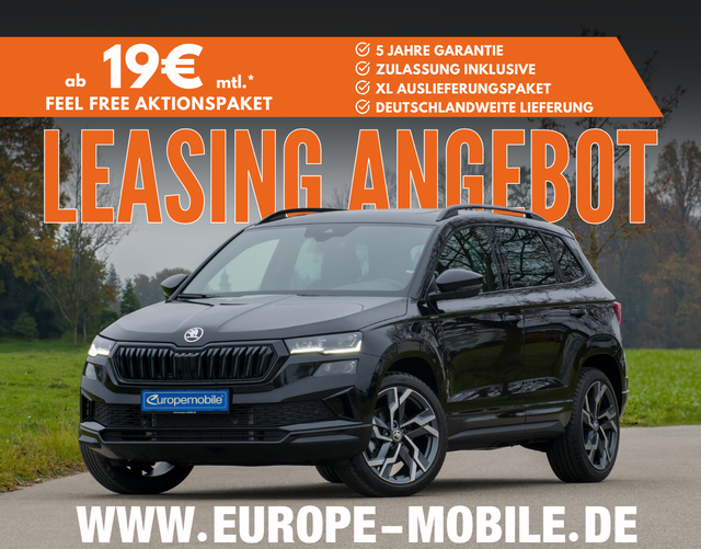 Skoda Karoq - 2026 H5 SPORTLINE 1.5 TSI ACT EVO 110 kW DSG (Leasingaktion) NAV9.2/PANO/TRAVEL/CANTON/AHK/MATRIX/UVM.