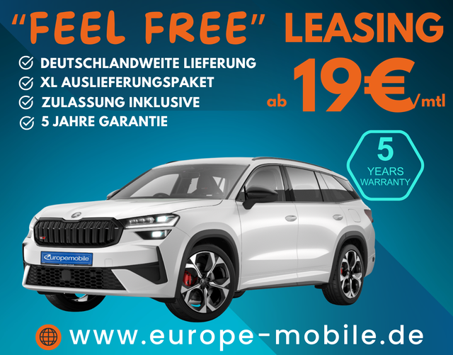 Skoda Kodiaq - 2026 H10 RS 2.0 TSI 195kW 4x4 DSG (Leasingaktion) 7-SITZE/PANO/MATRIX/AHK/WINTER/STANDHZG/4J.GARANTIE/CANTON/UVM.