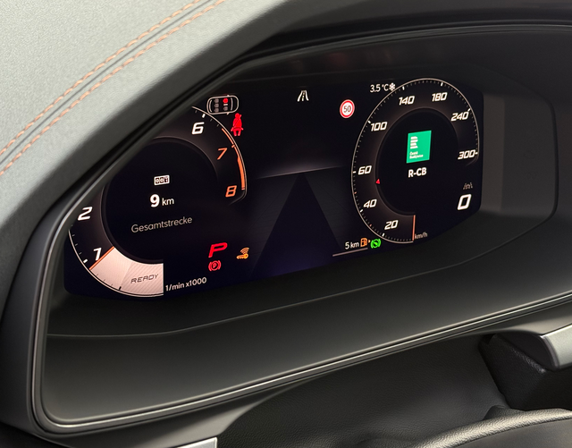 Digitales Cockpit Cupra Leon Sportstourer VZ EXTREME 2.0 TSI 245 kW DSG 4DRIVE 