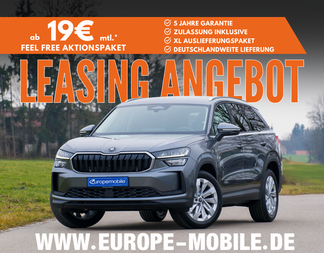 Skoda Kodiaq - SELECTION NAVI 2026 2.0 TDI 193 4x4 DSG (Leasingaktion) 7-SITZE/KOMFORT/AHK/EASY/WINTER/UVM.