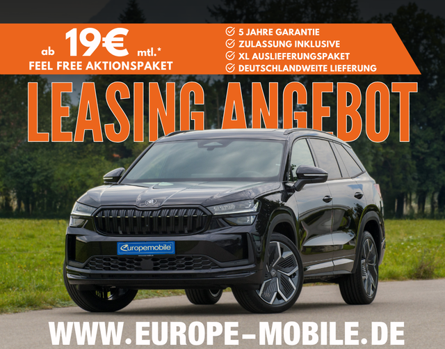 Skoda Kodiaq - H10 SPORTLINE 2.0 TDI DSG 4x4 142 kW (Leasingaktion) 7-SITZE/PANO/MATRIX/NAV/KESSY/AHK/20