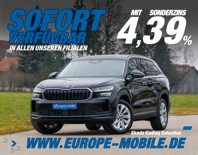 Skoda Kodiaq - SELECTION NAVI 2026 2.0 TDI 193 4x4 DSG (Lager) 7-SITZE/KOMFORT/AHK/EASY/WINTER/UVM.