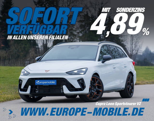 Cupra Leon - Sportstourer VZ EXTREME 2.0 TSI 245 kW DSG 4DRIVE (Lager) AKEBONO/PANO/NAV/AHK/INTELLI/MATRIX/5J.GARANTIE/SENN/UVM.