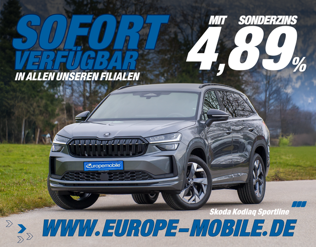 Skoda Kodiaq - H10 SPORTLINE 2.0 TDI DSG 4x4 142 kW (Lager) 7-SITZE/STANDHZG/CANTON/MATRIX/NAV/KESSY/AHK/UVM.