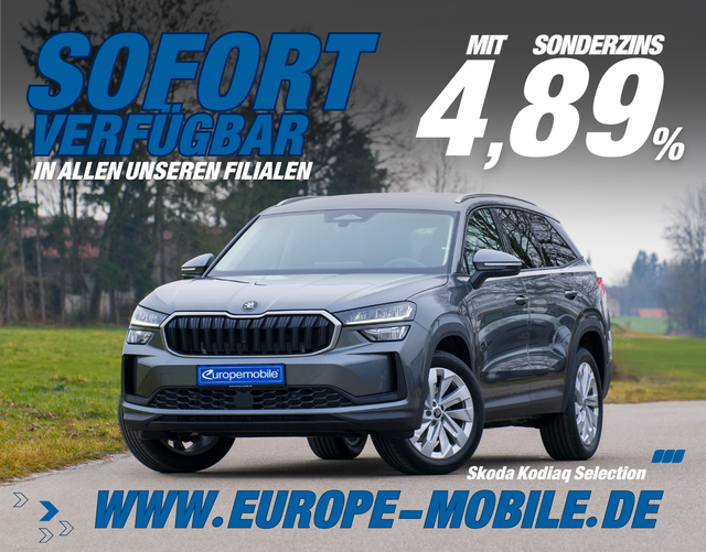 Skoda Kodiaq - SELECTION NAVI 2026 2.0 TDI 193 4x4 DSG (Lager) 7-SITZE/KOMFORT/AHK/EASY/WINTER/UVM.