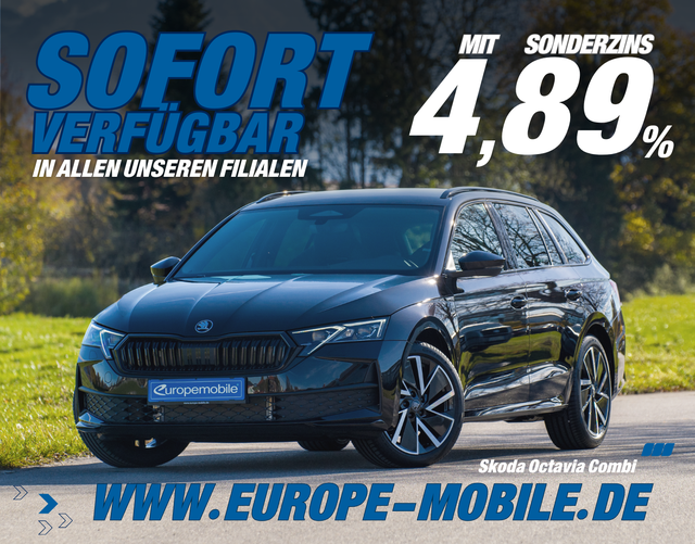Skoda Octavia Combi - 2026 SPORTLINE 1.5 TSI 110 kW mHEV DSG (Lager) NAV/EASY/AHK/ASSIST/4J.GARANTIE/UVM.