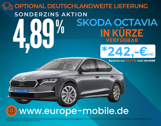 Skoda Octavia Combi - H7 SELECTION 2.0 TDI DSG 150 (Vorlauf) LODGE/EASY.OPEN/ACC/FAMILY/KAM/UVM