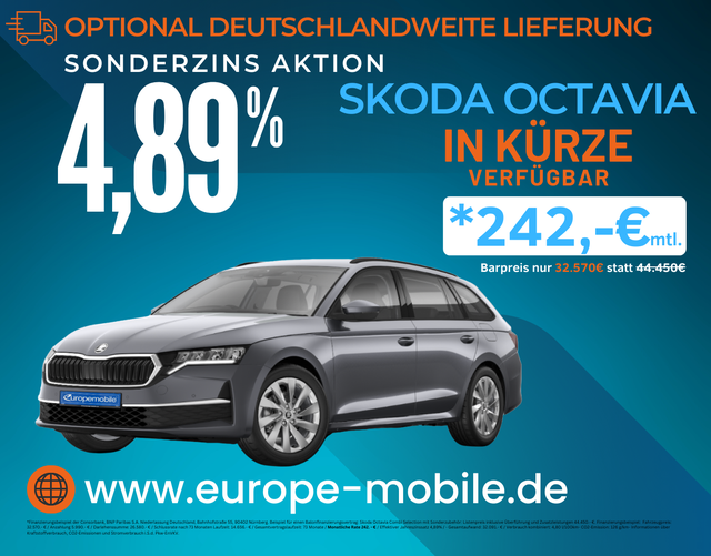 Skoda Octavia Combi - H7 SELECTION 2.0 TDI DSG 150 (Vorlauf) LODGE/EASY.OPEN/ACC/FAMILY/KAM/UVM
