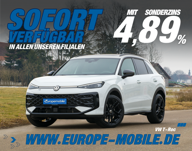 Volkswagen T-Roc - R-Line 1.5 eTSI OPF DSG 150 BLACK/MATRIX/NAV/PANO/AHK/4J.GARANTIEUVM. (Lager)