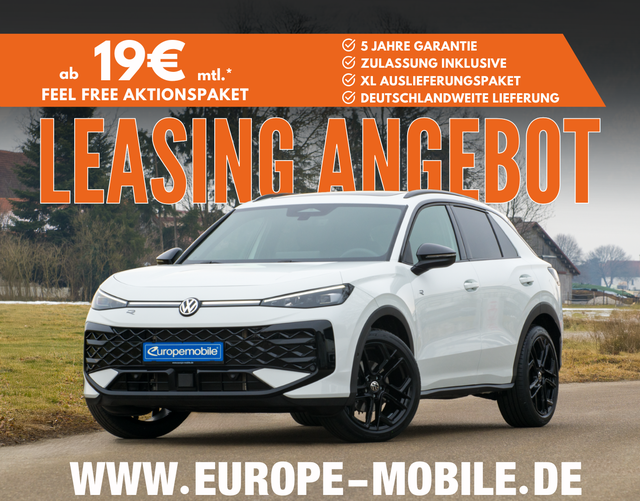 Volkswagen T-Roc - R-Line 1.5 eTSI OPF DSG 150 BLACK/MATRIX/NAV/PANO/AHK/4J.GARANTIEUVM. (Leasingaktion)