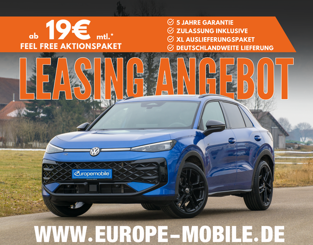 Volkswagen T-Roc - R-Line 1.5 eTSI OPF DSG 150 BLACK/MATRIX/NAV/PANO/AHK/4J.GARANTIEUVM. (Leasingaktion)