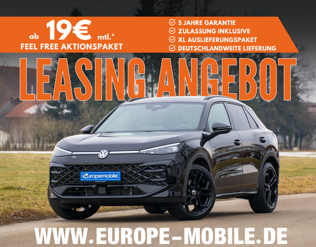 Volkswagen T-Roc - R-Line 1.5 eTSI OPF DSG 150 BLACK/MATRIX/NAV/PANO/AHK/4J.GARANTIEUVM. (Leasingaktion)