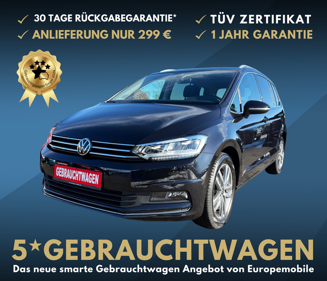 Volkswagen Touran - Highline 1.5 TSI 150 DSG |LED|NAV|VIRTUAL|EASY-OP.|ACC|CAM|17"|UVM.