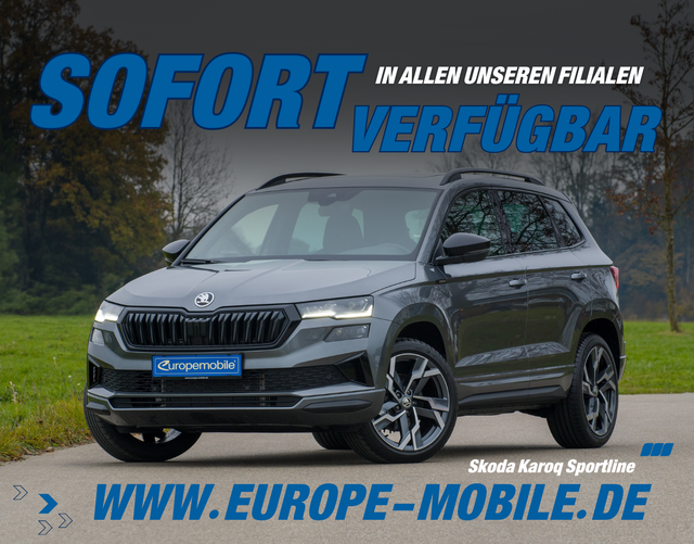 Skoda Karoq - 2026 H5 SPORTLINE 1.5 TSI ACT EVO 110 kW DSG (Lager) NAV9.2/PANO/TRAVEL/CANTON/AHK/MATRIX/UVM.