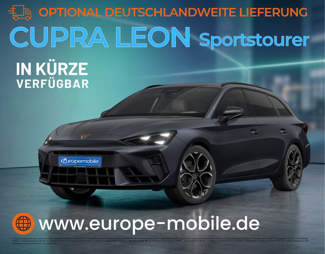 Cupra Leon Sportstourer - Basis (Vorlauf) PANO/KEYLESS/SENNHEISER/AHK/EDGE/WINTER/UVM.