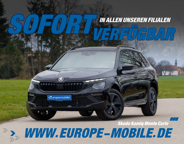Skoda Kamiq - 2026 H6 MONTE CARLO 1.5 TSI OPF 150 DSG (Lager) PANO/SHZ/KESSY/KAMERA/UVM.