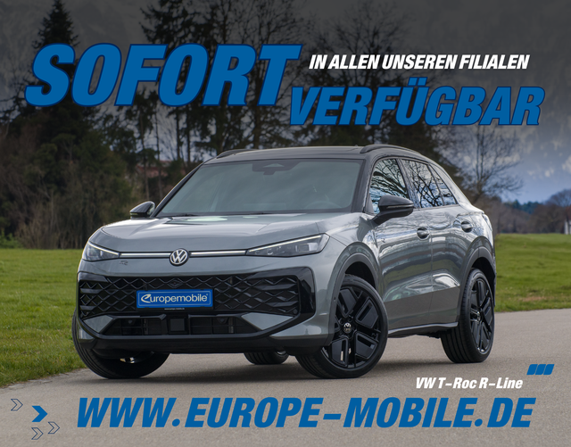Volkswagen T-Roc - R-Line 1.5 eTSI OPF DSG 150 (Lager) BLACK/MATRIX/PARKPAKET/TECHNOLOGY/EASYOPEN/PANO/AHK/UVM.