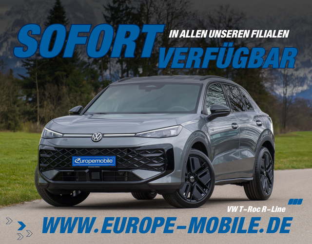 Volkswagen T-Roc - R-Line 1.5 eTSI OPF DSG 150 (Lager) BLACK/MATRIX/AHK/SENNH./NAV/TECH/EASY/PARK.PRO/UVM.