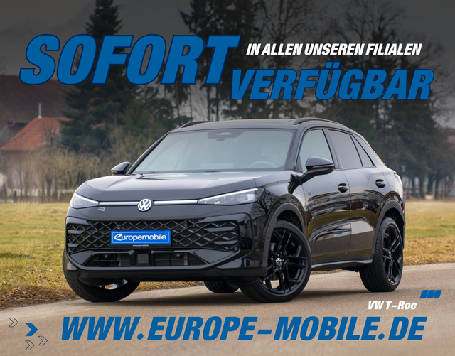 Volkswagen T-Roc - R-Line 1.5 eTSI OPF DSG 150 BLACK/MATRIX/NAV/PANO/AHK/UVM.