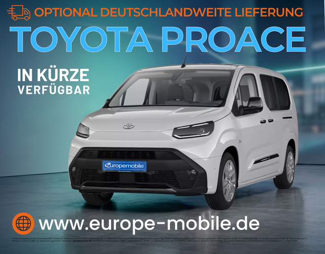 Toyota Proace City - Verso LOUNGE L2 1.5 D-4D 96 kW AT (Vorlauf) NAV/BI.LED/WINTER/KEYLESS/KAM/UVM.