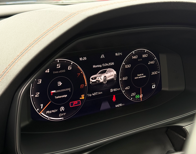 Digitales Cockpit Cupra Formentor 1.5 TSI 150 PS DSG