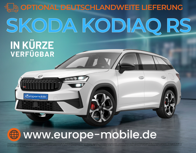 Skoda Kodiaq - RS 2.0 TSI 195kW 4x4 DSG (Vorlauf) 7-SITZE/PANO/MATRIX/AHK/WINTER/4J.GARANTIE/CANTON/UVM.