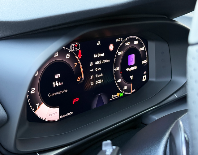 Digitales Cockpit Cupra Terramar VZ 2.0 TSI 195kW DSG 4Drive 