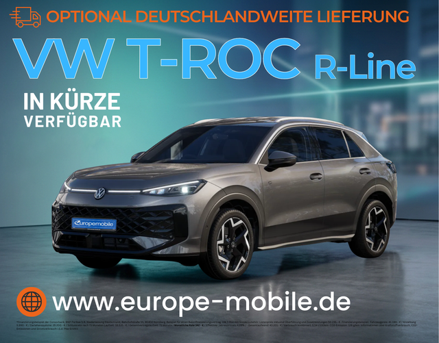 Volkswagen T-Roc - R-Line 1.5 eTSI OPF DSG 150 (Vorlauf) EASY/AHK/SHZ/PARK/UVM.
