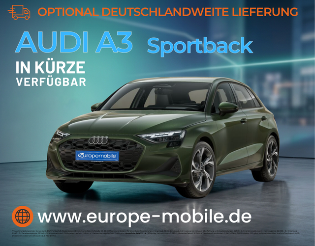 Audi A3 Sportback - Limited 30 TFSI S tronic (Lager) LED-PLUS/SHZ/AMBIENTE/18