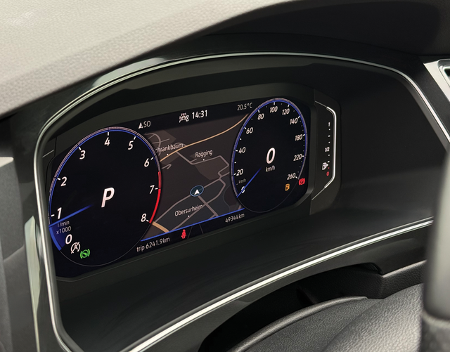 Digitales Cockpit Volkswagen Tiguan R-Line 